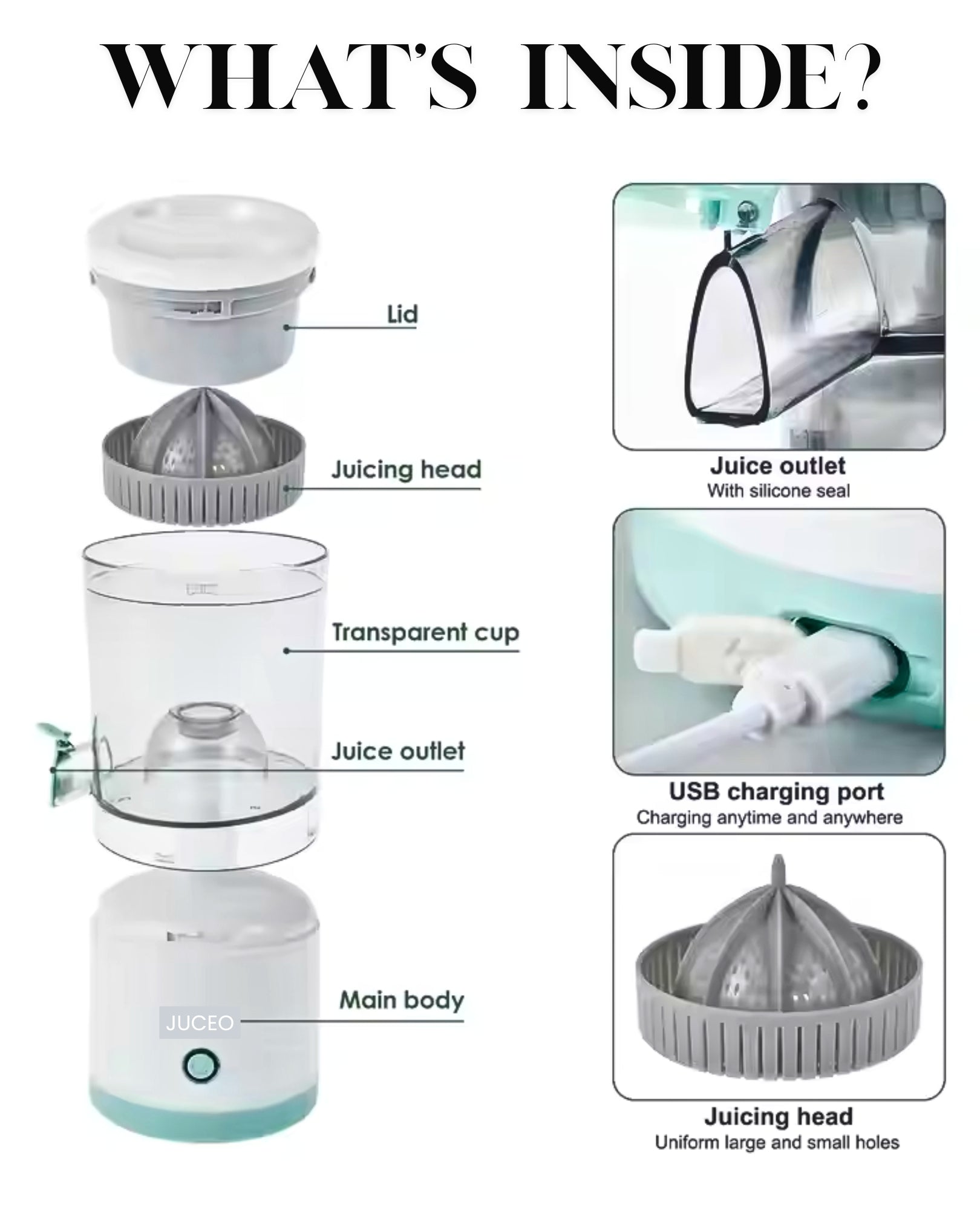 ORAANZ Juceo™ - Portable power. Pure juice.